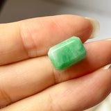 A-Grade Natural Moss On Snow Jadeite Barrel No.172560