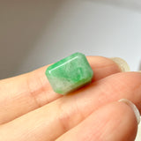 A-Grade Natural Moss On Snow Jadeite Barrel No.172560