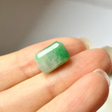 A-Grade Natural Moss On Snow Jadeite Barrel No.172560
