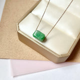 A-Grade Natural Moss On Snow Jadeite Barrel No.172560