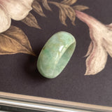 19.2mm A-Grade Natural Light Green Jadeite Ring Band No: 161556