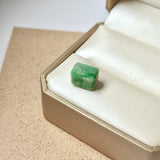 A-Grade Natural Moss On Snow Jadeite Barrel No.172561