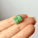 A-Grade Natural Moss On Snow Jadeite Barrel No.172561
