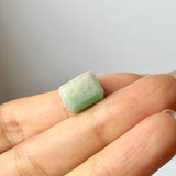 A-Grade Natural Moss On Snow Jadeite Barrel No.172561