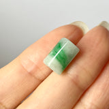 A-Grade Natural Moss On Snow Jadeite Barrel No.172563