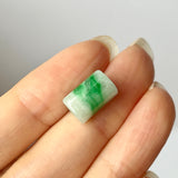 A-Grade Natural Moss On Snow Jadeite Barrel No.172563
