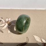 19.3mm A-Grade Natural Bluish Green Jadeite Ring Band No: 161551