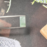 SOLD OUT: 2.65cts A-Grade Natural Floral Rectangle Step-Cut Jadeite No.130428