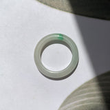 17.4mm A-Grade Natural Moss On Snow Abacus Ring Band No.162212