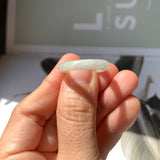 17.4mm A-Grade Natural Moss On Snow Abacus Ring Band No.162212