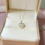 A-Grade Natural Jadeite Love Pendant No. 172854