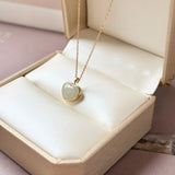 A-Grade Natural Jadeite Love Pendant No. 172854