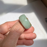19.3mm A-Grade Natural Light Green Jadeite Ring Band No: 161573