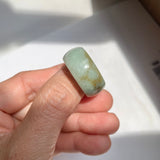 19.3mm A-Grade Natural Light Green Jadeite Ring Band No: 161573