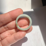 19.3mm A-Grade Natural Light Green Jadeite Ring Band No: 161560