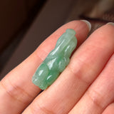 A-Grade Natural Green Jadeite Monkey Pendant No.171375