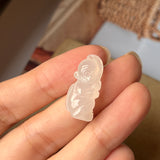 A-Grade Natural White Jadeite Monkey Pendant No.170676