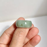 19.3mm A-Grade Natural Light Green Jadeite Ring Band No: 161555