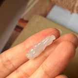 A-Grade Natural White Jadeite Monkey Pendant No.170676