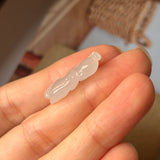 A-Grade Natural White Jadeite Monkey Pendant No.170676