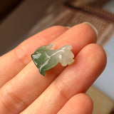 A-Grade Natural Bluish Green Jadeite Dog Pendant No.170677