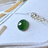 2.9 cts A-Grade Natural Apple Green Jadeite Oval Cabochon No.130101