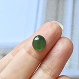 2.9 cts A-Grade Natural Apple Green Jadeite Oval Cabochon No.130101