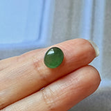 2.9 cts A-Grade Natural Apple Green Jadeite Oval Cabochon No.130101