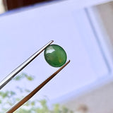 2.9 cts A-Grade Natural Apple Green Jadeite Oval Cabochon No.130101