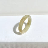 17mm A-Grade Natural Yellow Jadeite Ring Band No: 161906