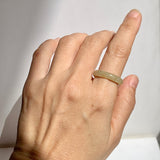 17mm A-Grade Natural Yellow Jadeite Ring Band No: 161906