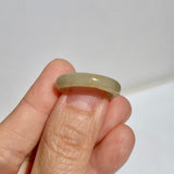 17mm A-Grade Natural Yellow Jadeite Ring Band No: 161906