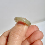 17mm A-Grade Natural Yellow Jadeite Ring Band No: 161906