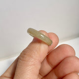 17mm A-Grade Natural Yellow Jadeite Ring Band No: 161906