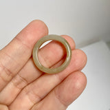 17mm A-Grade Natural Yellow Jadeite Ring Band No: 161906