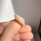 17mm A-Grade Natural Light Yellow Jadeite Ring Band No: 161905