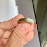 17mm A-Grade Natural Multi-Colour Jadeite Ring Band No: 161909