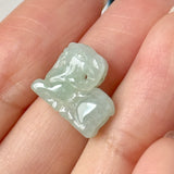 A-Grade Natural Light Green Jadeite Goat Pendant No.172863