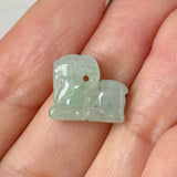 A-Grade Natural Light Green Jadeite Goat Pendant No.172863
