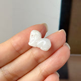 A-Grade Natural White Jadeite Goat Pendant No.172865