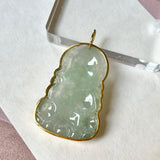 Setting balance A-Grade Natural Jadeite Goddess of Mercy Pendant No.600175