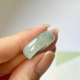 SOLD OUT: 17.1mm A-Grade Natural Floral Jadeite Love Entwines Ring No. 162463