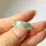 SOLD OUT: 17.1mm A-Grade Natural Floral Jadeite Love Entwines Ring No. 162463