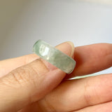 SOLD OUT: 17.1mm A-Grade Natural Floral Jadeite Love Entwines Ring No. 162463
