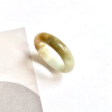 17.1mm A-Grade Natural Tri-Colour Jadeite Ring Band No: 161871