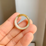 17.1mm A-Grade Natural Tri-Colour Jadeite Ring Band No: 161871