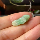 A-Grade Green Yellow Jadeite Rat Pendant No. 172874