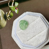 3.25 cts Icy A-Grade Natural Apple Green Jadeite Leaf No. 172875