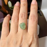 3.25 cts Icy A-Grade Natural Apple Green Jadeite Leaf No. 172875