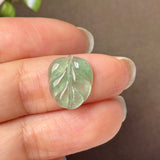 3.25 cts Icy A-Grade Natural Apple Green Jadeite Leaf No. 172875